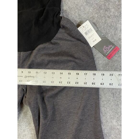 Oh Baby Motherhood Pants Womens Size Large Grey Stretch Flare - Picture 4 of 11